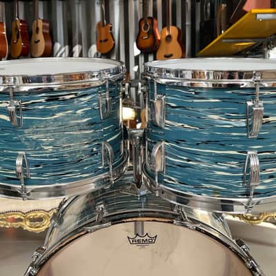 Ludwig "Bowling Ball" Blue Oyster 1970 image 12