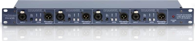 Palmer PAN 08 - 19" DI/Line Isolation Box 4 Channels active image 1