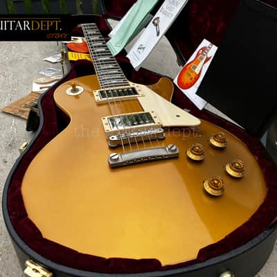 ♚CLEAN♚2009 Gibson CUSTOM SHOP R7 ♚ 1957 Les Paul GOLDTOP ♚ Very Dark Board !♚ VOS ♚57 image 4