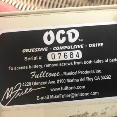 Fulltone OCD V1 Series 2 2000s - White image 5