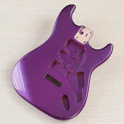 Metallic Purple Strat Style Guitar Solid Body image 5