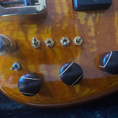 U.S. Masters Guitar Works 5 String Bass Fretless Natural image 8