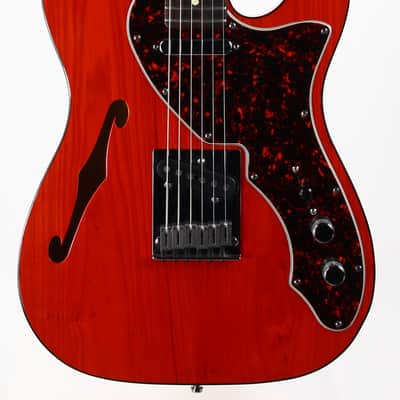 2001 Fender American 90's Telecaster Thinline DOUBLE BOUND TORTOISE Made in USA, ONE-OFF! Matching Headstock! image 5
