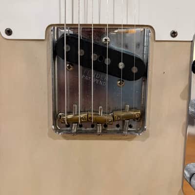 Fender Telecaster 1955 - Blonde "White Guard" w/ Original Tweed Case image 7