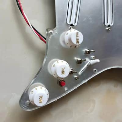 SSS Dual Rails Guitar Stratocaster Style Loaded Prewired Pickguard, Multi Tones Wiring image 3