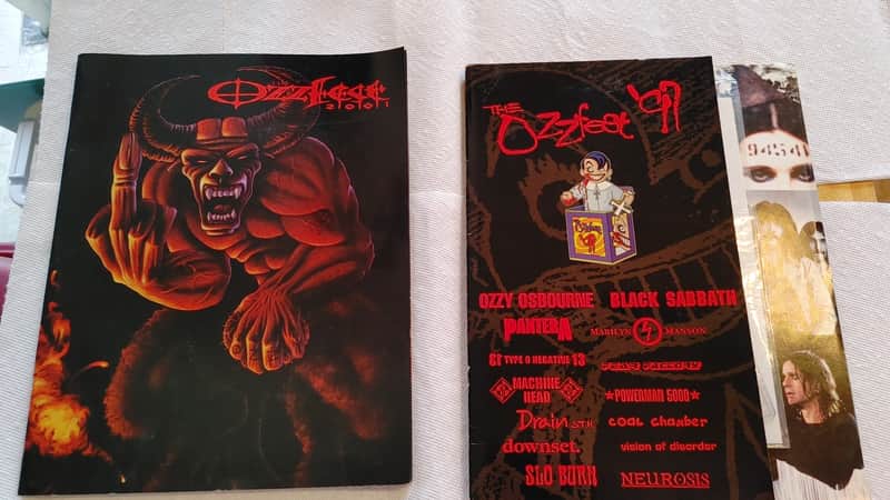 OZZFEST 97/2001 TOUR PROGRAMS SIGNED OZZY/PANTERA/TYPE O NEGATIVE/MARILYN MANSON image 1