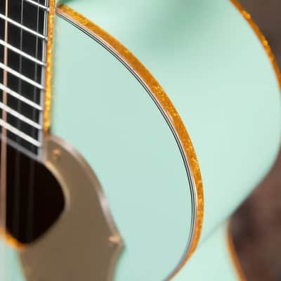 Gretsch G5021E Rancher Penguin Parlor Acoustic/Electric Guitar - Mint Metallic image 15