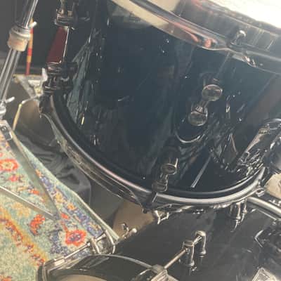 Mapex - Black Panther Design Lab, Cherry Bomb,  Jeff Hamilton 4-Piece Bop  Set! 2020's - Piano Black, Snare and Cases included!! image 15
