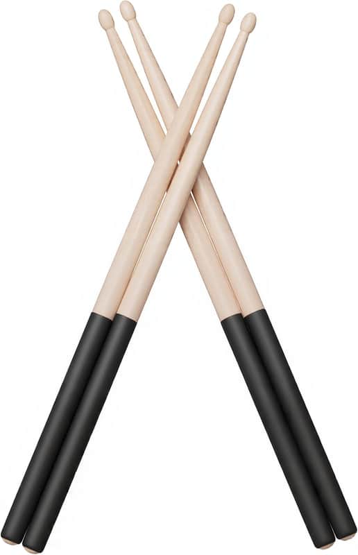 Drum Sticks for Drums, American Hard Maple Drumsticks, Drumsticks with ANTI-SLIP Handle, Drum Stick for Electronic Drums set, Sugar Maple Drum Sticks image 1