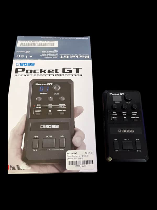 Boss Pocket GT Effects Processor 2020 - Present - Black X8891 image 1