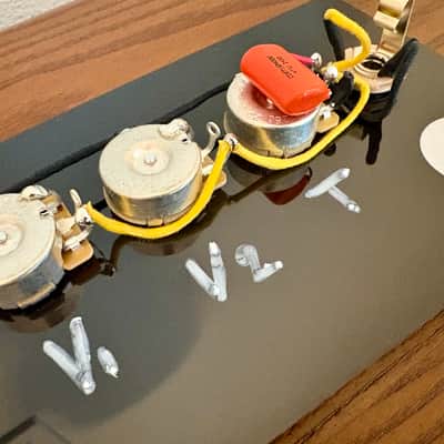 Fender Jazz Bass vintage wiring harness (two volume and one tone) image 2
