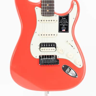 Fender American Ultra Luxe Vintage '60s Stratocaster HSS Electric Guitar - Fiesta Red | New image 2