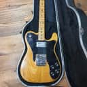 1974 Fender Telecaster Custom Natural Ash Black Pickguard 74 70's Vintage