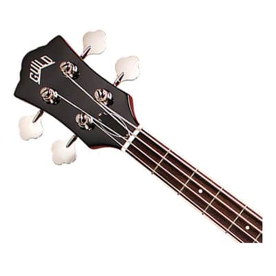 Guild Starfire I Left Handed Semi-Hollow Bass Guitar - Cherry Red - Open Box image 4