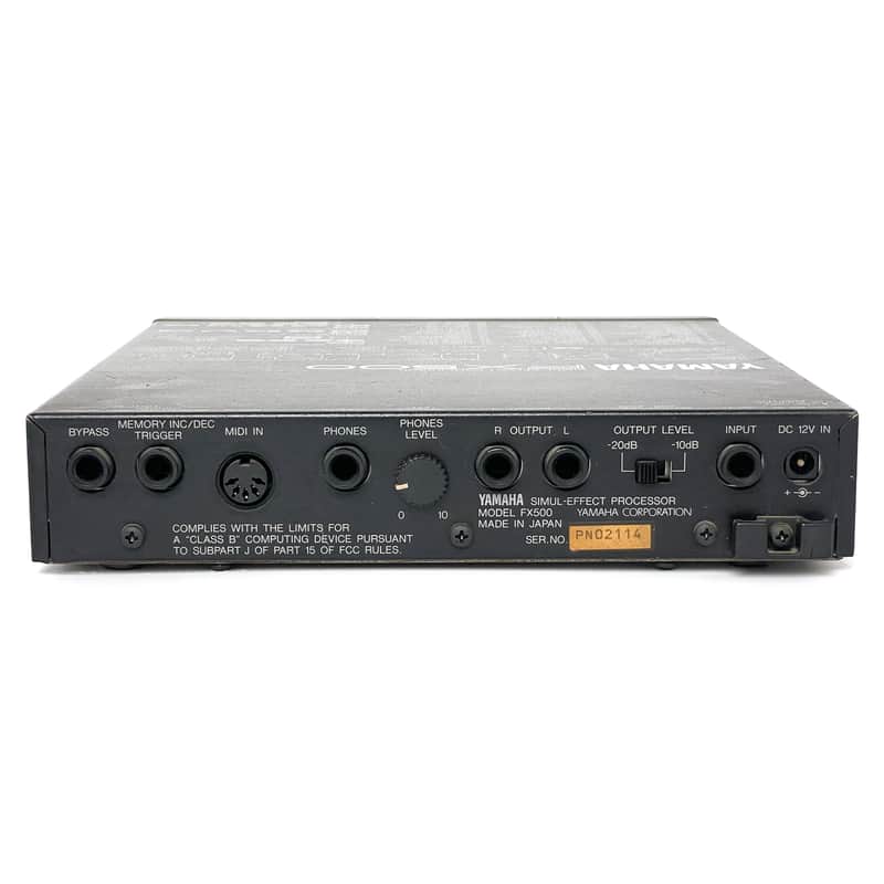 シューゲイザーの名機　yamaha FX500 soft focus セット Yamaha FX-500 80s Rare Half Rack Multi-Effects Shoegazer 