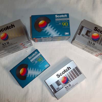 9-Scotch XS 90 (CR02) Type II High Bias and 5-Scotch BX-90 Normal Type I Total of 14 1980's NOS Sealed Cassette Tapes image 2