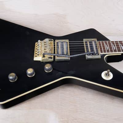 Ibanez Destroyer II DT450 MIJ 1984 Black Pro Rock'r Locking Tremolo Vintage Japan Fujigen w/ Bag image 4