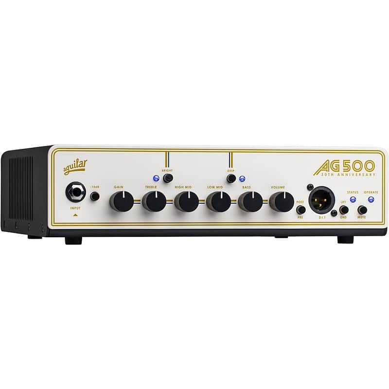 Aguilar 30th Anniversary AG500 V2 500W Limited-Edition Bass Amp Head Regular Pearl White image 1