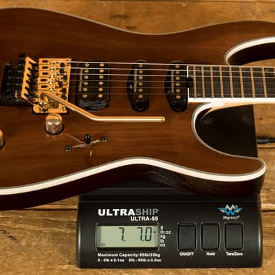 Jackson Pro Plus Series Soloist SLA3W - Ebony - Natural Walnut image 8