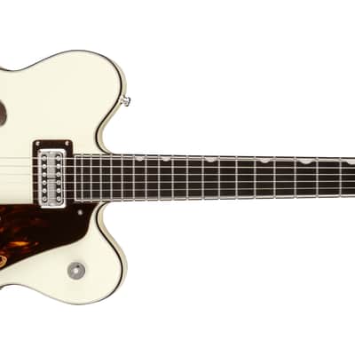 Gretsch G6636T-RF Richard Fortus Sig  Falcon Center Block with String-Thru Bigsby Ebony FB Vintage White with Case image 1