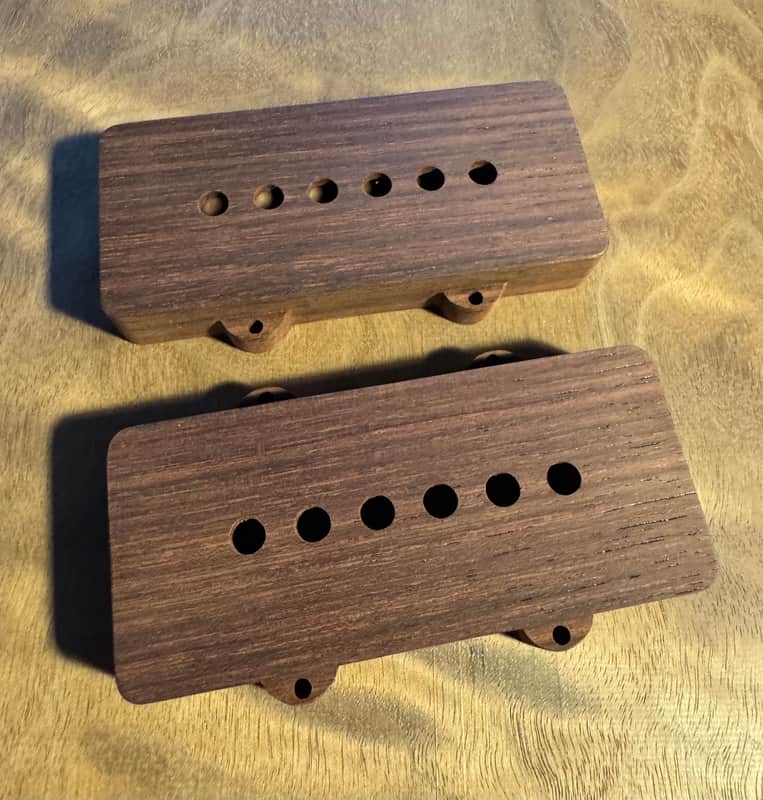Guilford Indian Rosewood Select Grade Jazz Master Pickup Cover Set image 1