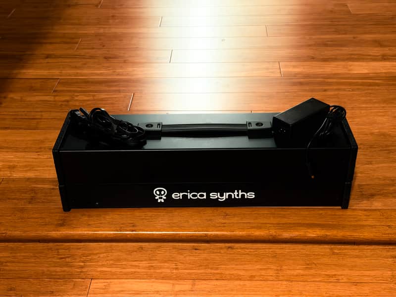 Erica Synths 1x104HP Travel Case Eurorack Case with Power Supply 2021 - Present - Black image 1