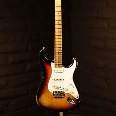 Fender Custom Shop '57 Stratocaster with Maple Neck Heavy Relic- Faded Aged Three Tone Sunburst (New) image 1