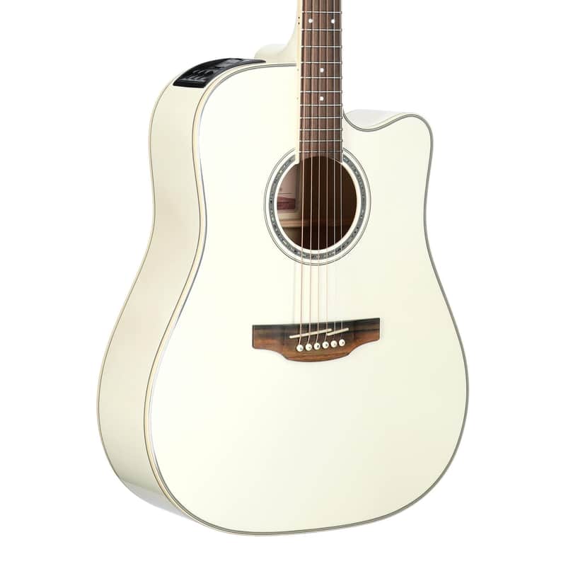 Takamine GD37CE Acoustic-Electric Guitar (with Gig Bag), Pearl White image 1
