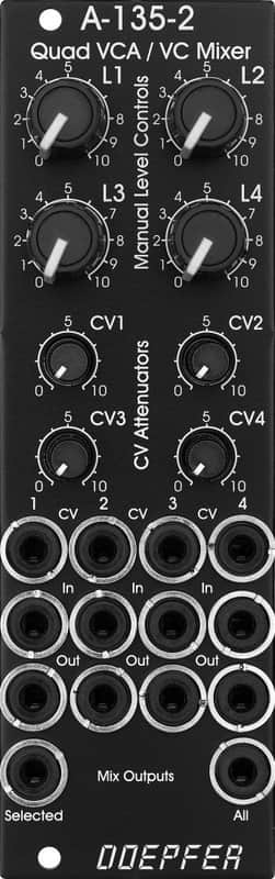 DOEPFER A-135-2V QUAD VCA - VC MIXER : BRAND NEW :  [DETROIT MODULAR] image 1