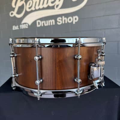 Tama S.L.P Sound Lab Project 6.5x14" Snare Drum in Matte Black Walnut (Rm4) image 3
