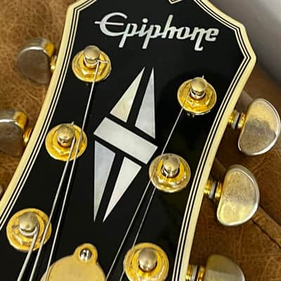 RARE 2003 Epiphone Les Paul Custom Zakk Wylde Signature | Antique Ivory with Bullseye image 12