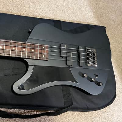 LEFT HANDED SCHECTER NIKKI SIXX BASS GUITAR WITH EPIPHONE GIG BAG image 2