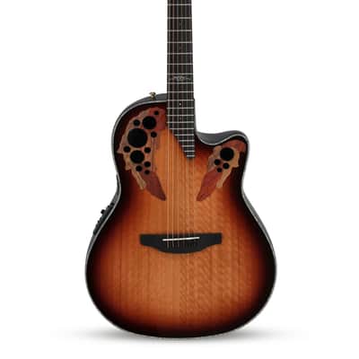 Ovation Limited E-Acoustic Guitar CE44P-FLE-G 2025 with FREE Case - Flamed Eucalyptus image 1