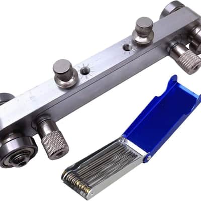 Guitar Bridge Saddle Nut Sander & 13 Different Size Needle Files Acoustic Guitar Tools image 1