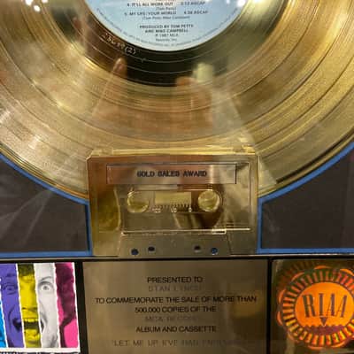 Stan Lynch Tom Petty and The Heartbreakers, RIAA, Let Me Up (I've Had Enough) Gold Record (#20) image 4