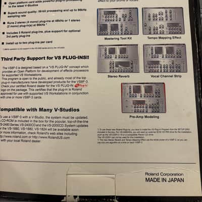 Roland VS-2480DVD LOADED 2x VS8F-3 cards & Plugins, 2x VS8F-2 FX + 120GB SSD image 3