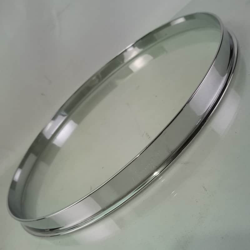 Leedy 11" Single-Flange Tom Drum Batter Rim/Hoop Brass COB Chrome Vintage 2.3mm image 1