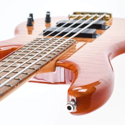 Yamaha BBG5A Quilt Maple Amber Burst 5 String 2001 | Reverb