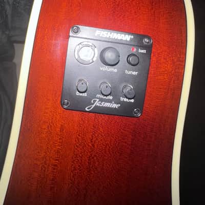Jasmine JD37CE-NAT J-Series Dreadnought with Electronics 2010s - Natural image 7