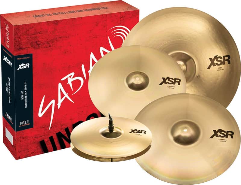 SABIAN XSR Performance Cymbal Set w/Free 18" image 1