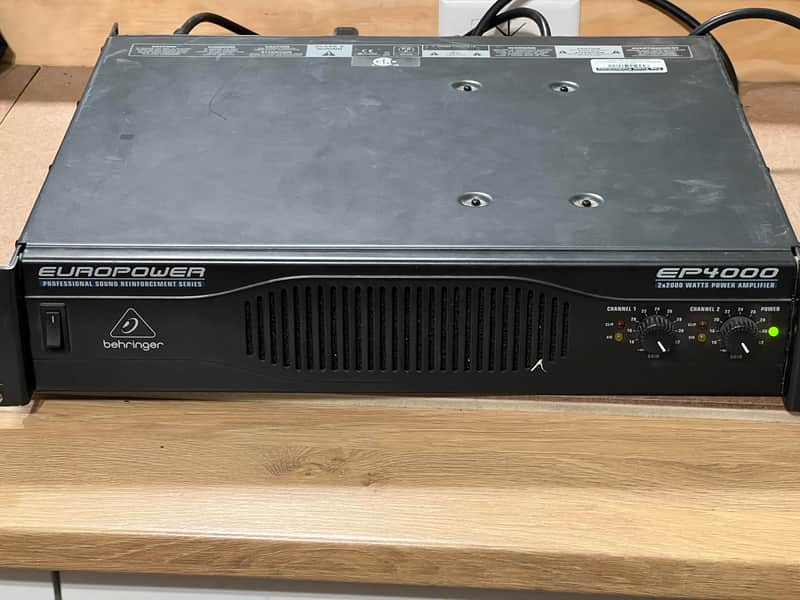 Behringer Europower EP4000 4000-Watt Stereo Power Amp 2010s - Standard image 1