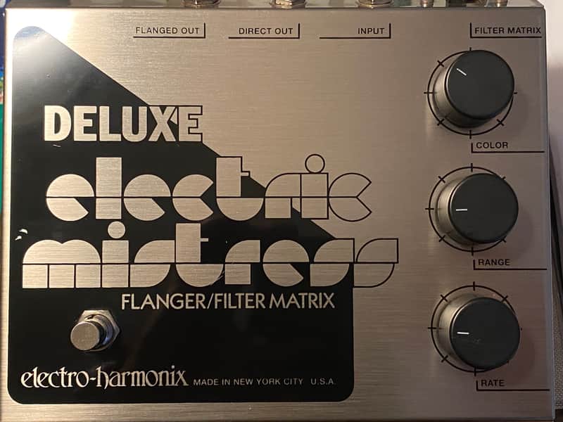 Electro-Harmonix Deluxe Electric Mistress Reissue with 24V Adapter 2008 - 2014 - Silver / Black image 1