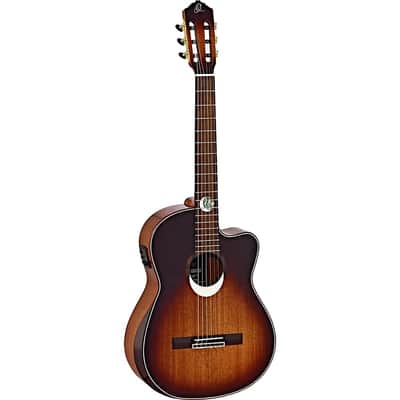 Ortega ECLIPSESU.C/E The Private Room Series Slim Neck Nylon 6-String Acoustic-Electric Guitar w/Gig Bag image 2