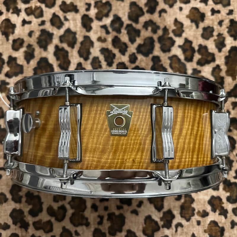 Ludwig 90th Anniversary African Satinwood Snare Drum - 14x5 image 1