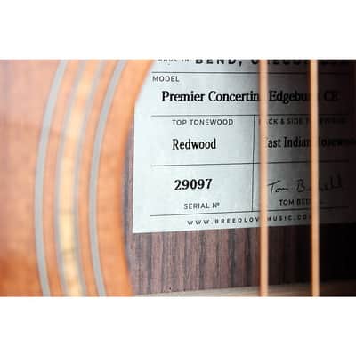 Breedlove Premier Redwood-East Indian Rosewood Concertina CE Acoustic-Electric Guitar Regular Edge Burst image 6