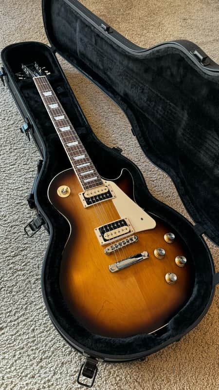 Gibson Les Paul Trad Pro V Satin Electric Guitar 2022 - Desert Burst image 1