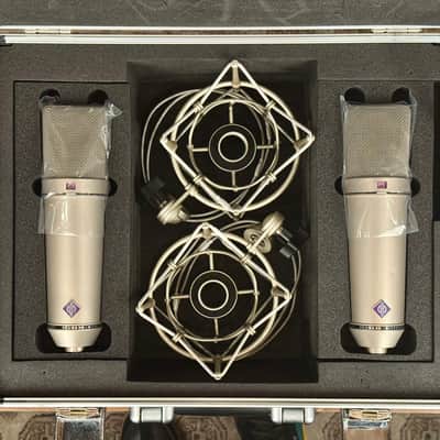 Vintage Neumann U 87 Condenser Microphone Stereo Pair. Close SN. Great Shape U87 1982 image 6