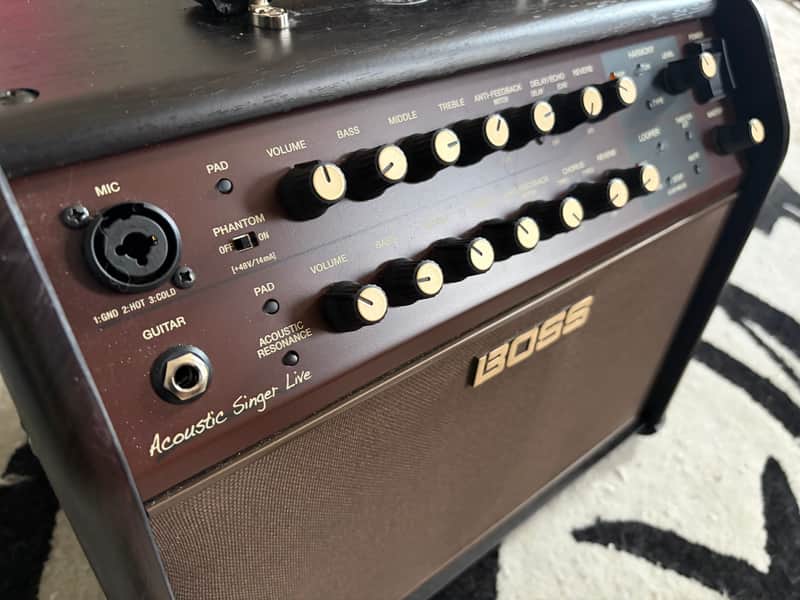Boss ACS-LIVE Acoustic Singer Live 60w 1x6.5" Guitar Combo 2017 - Present - Brown image 1