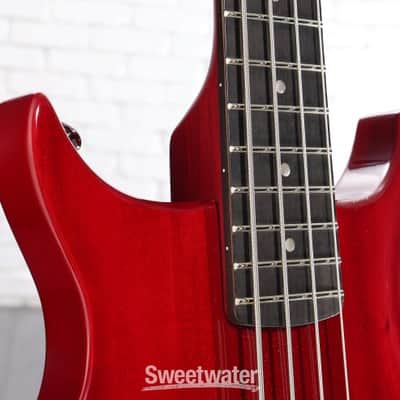 Washburn Wing Series Scavenger '78 Electric Bass Guitar - Red (ScvngrBTRd3) image 4