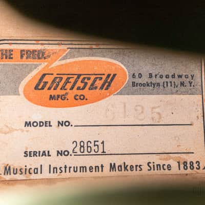 1958 Gretsch 6125 Single Anniversary Smoke Green w/ Trestle Bracing, PAF FilterTron, Tone Twister Vibrato & Case image 6